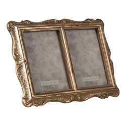 Foto çərçivə Clayre & Eef 2F0826, 10x15 sm, 2 şəkil üçün, qızılı