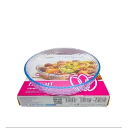 Форма для запекания BrArt HMSD_BA89 стекло, круглая, прозрачная, 25 см