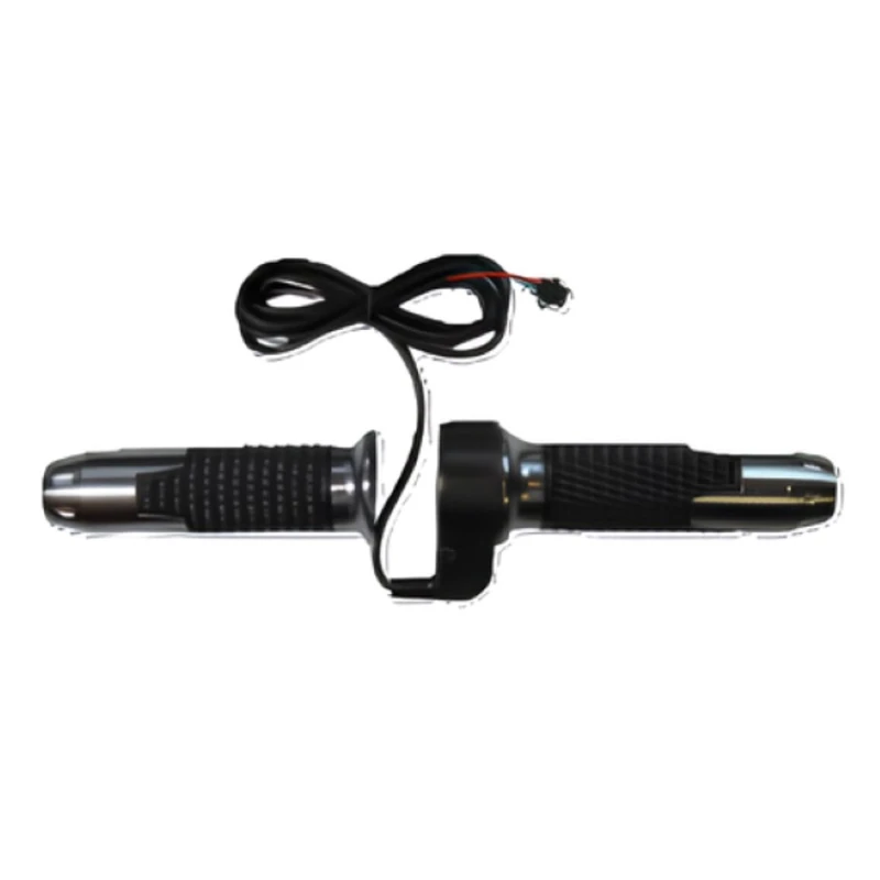 Qaz tutacağı elektron velosipedlər üçün, qara/gümüşü Qaz tutacağı elektron velosipedlər üçün, qara/gümüşü