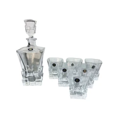 Набор для виски 00401, 7 предметов, стекло, прозрачный, 10x9 см, 28x11 см
