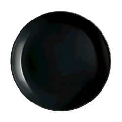 Тарелка Luminarc Diwali P0789, опаловое стекло, черная, 19 см