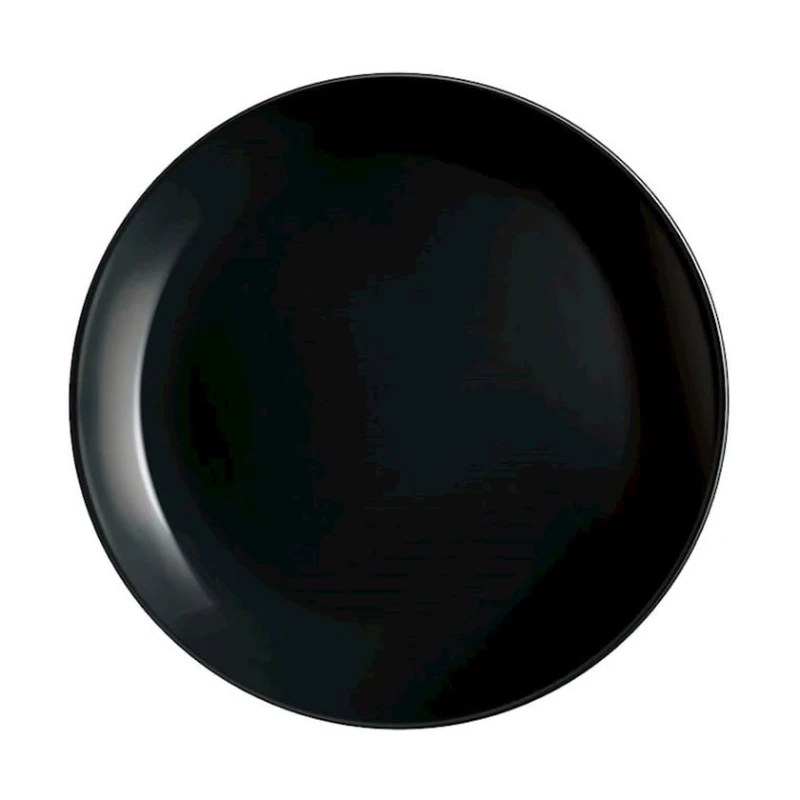 Тарелка Luminarc Diwali P0789, опаловое стекло, черная, 19 см Тарелка Luminarc Diwali P0789, опаловое стекло, черная, 19 см