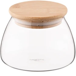 Банка для хранения Ardesto Fresh Classic AR1350BC, 500 мл, стекло/бамбук, прозрачный