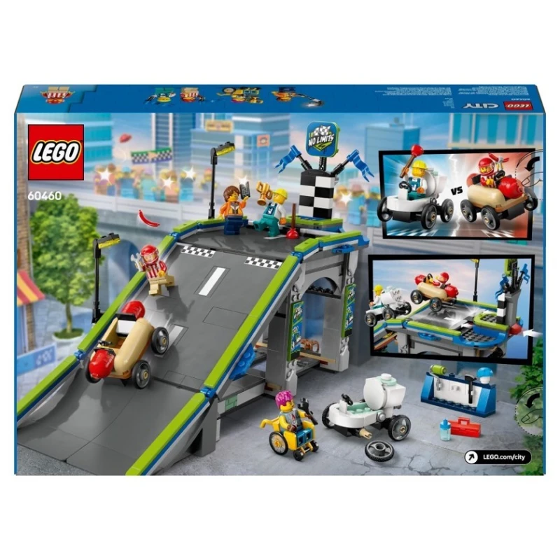 Конструктор LEGO City No Limits: Race Car Ramp Track 60460, 436 деталей, от 6 лет