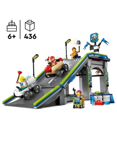 Konstruktor LEGO City No Limits: Race Car Ramp Track 60460, 436 parça, 6 yaşdan