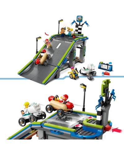 Konstruktor LEGO City No Limits: Race Car Ramp Track 60460, 436 parça, 6 yaşdan