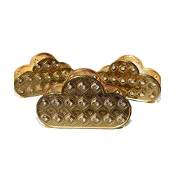 Салфетницы Sultan, золотистые, 3 шт