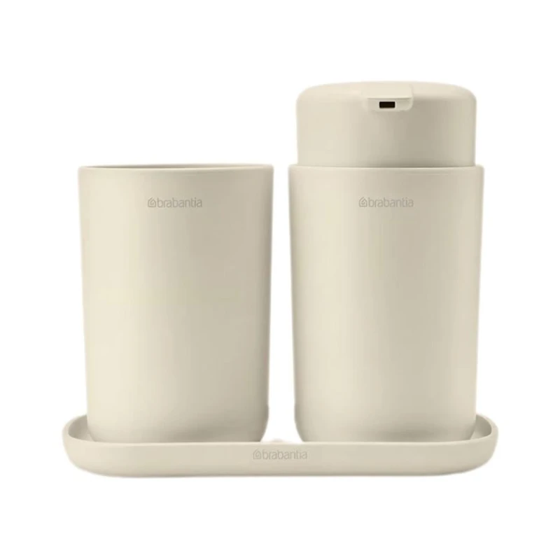 Набор для ванны Brabantia 223402, 3 шт, пластик, бежевый Набор для ванны Brabantia 223402, 3 шт, пластик, бежевый