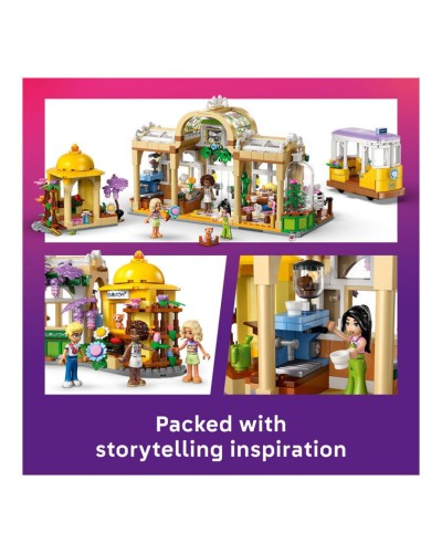 Konstruktor LEGO Friends Kafe və Gül dükanı 42671, 9+ yaş, 1138 element
