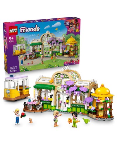 Konstruktor LEGO Friends Kafe və Gül dükanı 42671, 9+ yaş, 1138 element