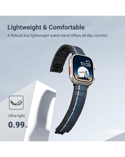 Kəmər Pitaka Moon Apple Watch Ultra/10/9/8/7/6/SE/5/4/3/2/1 üçün - 7493554148022