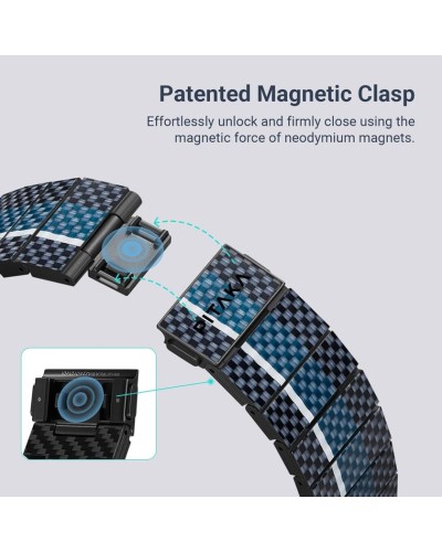 Kəmər Pitaka Moon Apple Watch Ultra/10/9/8/7/6/SE/5/4/3/2/1 üçün - 7493554148022