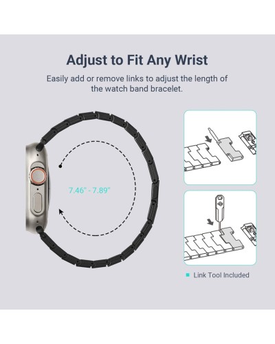 Kəmər Pitaka Moon Apple Watch Ultra/10/9/8/7/6/SE/5/4/3/2/1 üçün - 7493554148022
