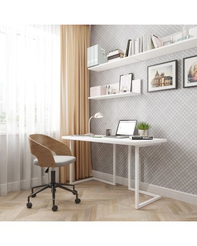 Yazı masası 3563_M2LoftTTWhwh Ağ, LDSP, 75x66x136 sm