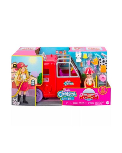 Oyun dəsti Barbie Chelsea Can Be Yanğınsöndürmə maşınında Çelsi, 3+ yaş