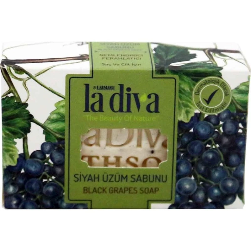 Təbii sabun La Diva Qara üzüm 100 q