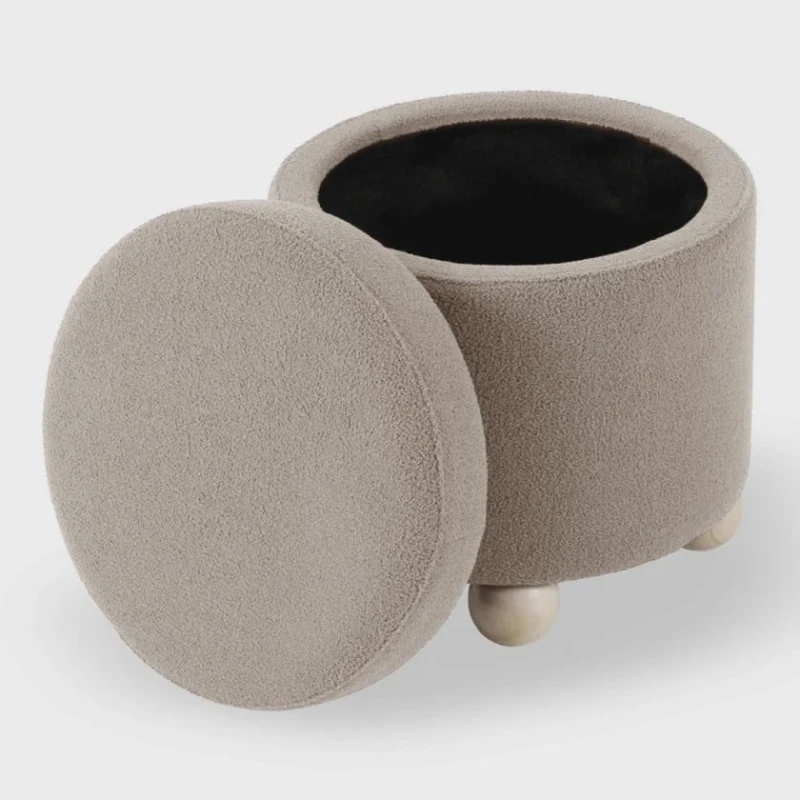 Пуфик 59, ткань, бежевый, 40x35x35 см Пуфик 59, ткань, бежевый, 40x35x35 см