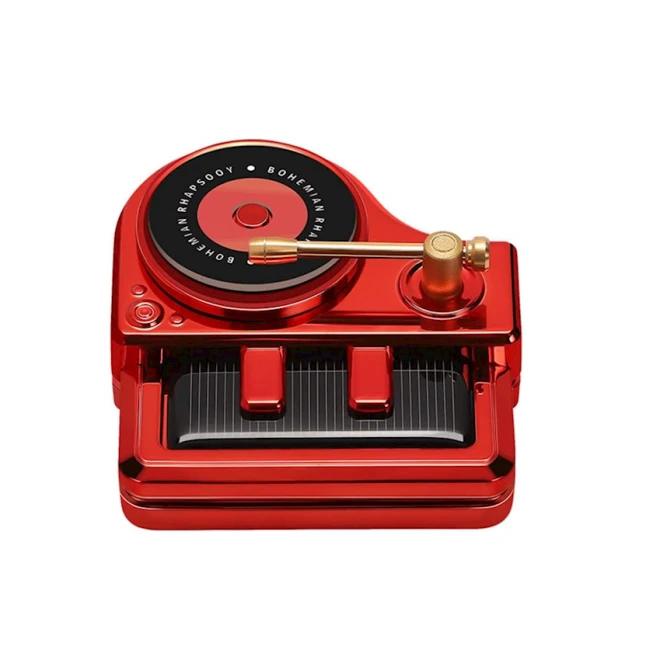 Avtomobil hava təravətləndiricisi, günəş enerjisi ilə işləyən, qırmızı