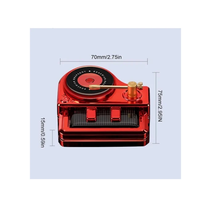 Avtomobil hava təravətləndiricisi, günəş enerjisi ilə işləyən, qırmızı