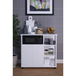 Шкаф кухонный Ev Plus Moka, ЛДСП, белый, 90х40х90 см