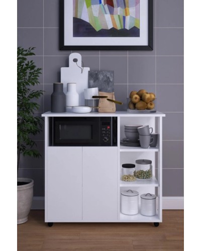 Şkaf mətbəx üçün Ev Plus Moka, LDSP, ağ, 90x40x90 sm