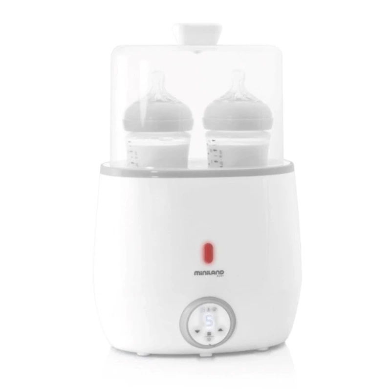 Подогреватель-стерилизатор Miniland 89197 Warmy Twin на 2 бутылочки, белый Подогреватель-стерилизатор Miniland 89197 Warmy Twin на 2 бутылочки, белый