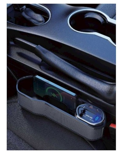 Avtomobil üçün orqanayzer Green Lion Universal Organizer with Wireless Doc Black