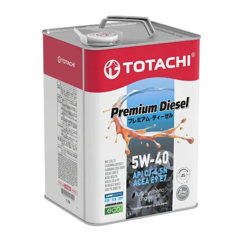 Моторное масло Totachi 5W-40 Premium Diesel, 6 л Моторное масло Totachi 5W-40 Premium Diesel, 6 л