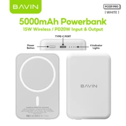 Xarici akkumulyator Bavin PC029 Pro 5000 mAh White