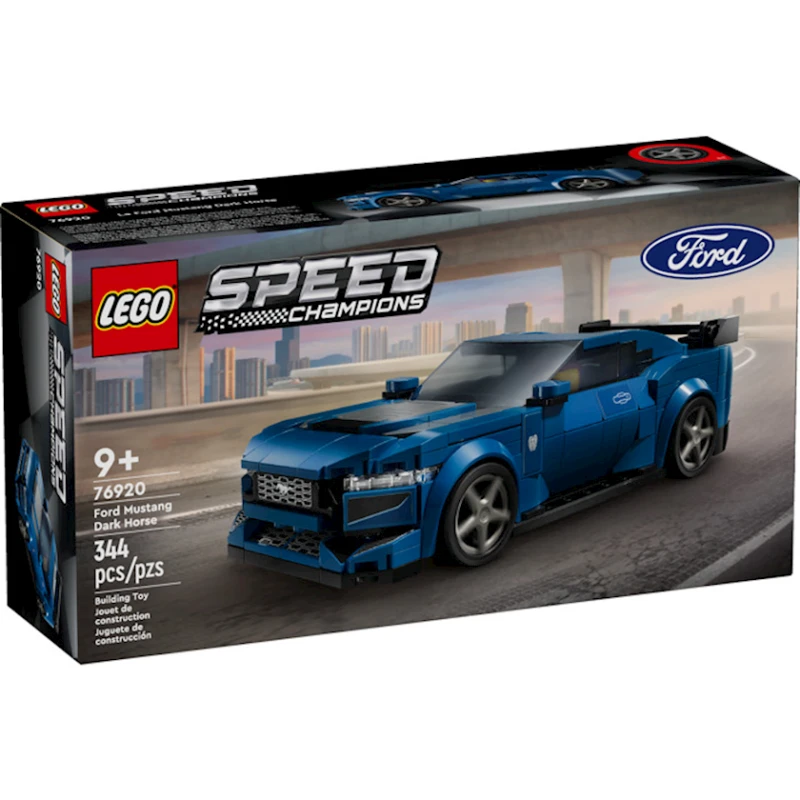 Konstruktor LEGO Speed Champions Ford Mustang Dark Horse Sports 6920, 9+ yaş, 344 element