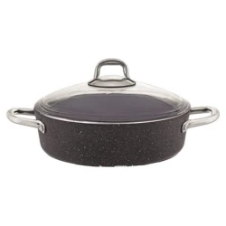 Qazan Burner Elis, qranit, qara, 28x08 sm