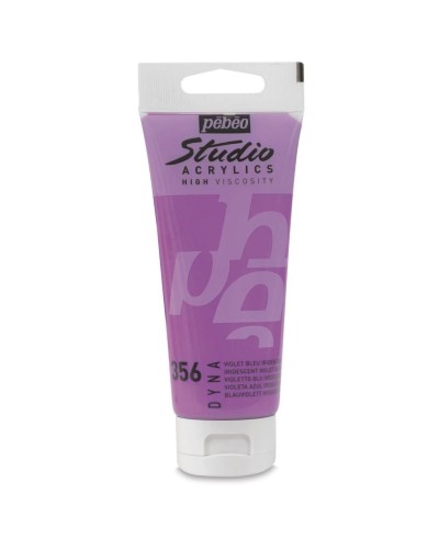 Akril boya Pebeo Studio Acrylics 356 İridisent Bənövşəyi-mavi 100 ml