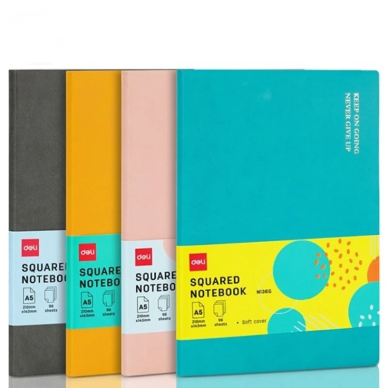 Блокнот Deli N136G, А5, 96 листов, товар в ассортименте Блокнот Deli N136G, А5, 96 листов, товар в ассортименте