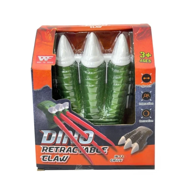 Игровой набор WTF Dino Retractable Claw White, 3+ лет Игровой набор WTF Dino Retractable Claw White, 3+ лет