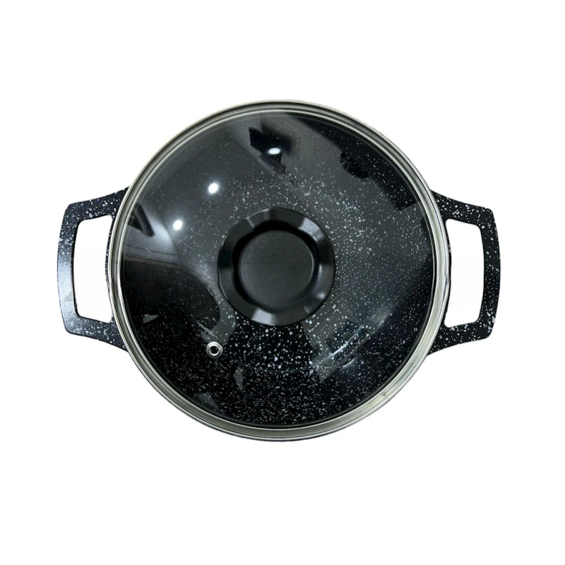 Наборы посуды для готовки Unique ZGH_00080, гранит, черный, 12 предметов