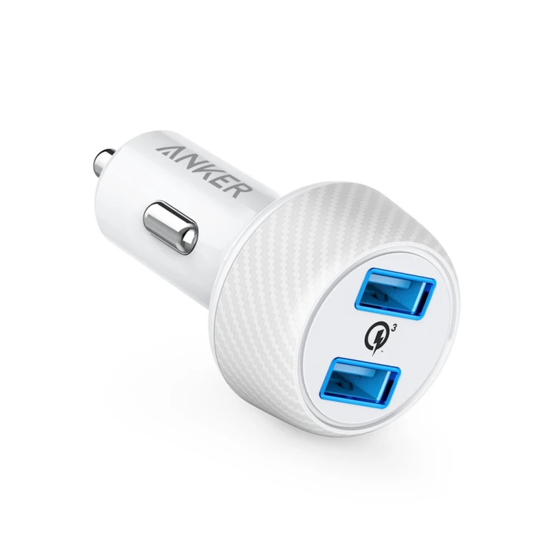 Автомобильное зарядное устройство Anker PowerDrive Speed 2 39W Dual White Автомобильное зарядное устройство Anker PowerDrive Speed 2 39W Dual White