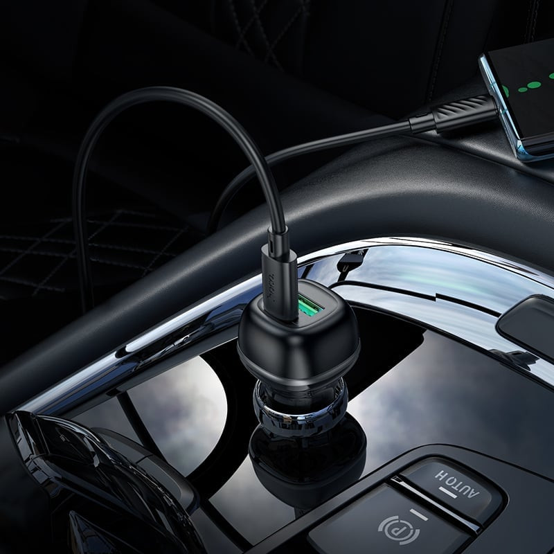 Автомобильный внешний аккумулятор AZAKS Z85A 48 Вт с двумя портами PD30WQC3.0 Автомобильный внешний аккумулятор AZAKS Z85A 48 Вт с двумя портами PD30WQC3.0