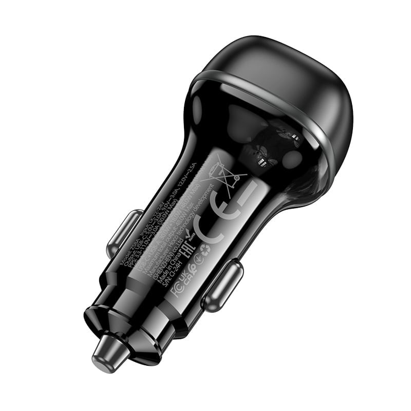 Автомобильный внешний аккумулятор AZAKS Z85A 48 Вт с двумя портами PD30WQC3.0 Автомобильный внешний аккумулятор AZAKS Z85A 48 Вт с двумя портами PD30WQC3.0