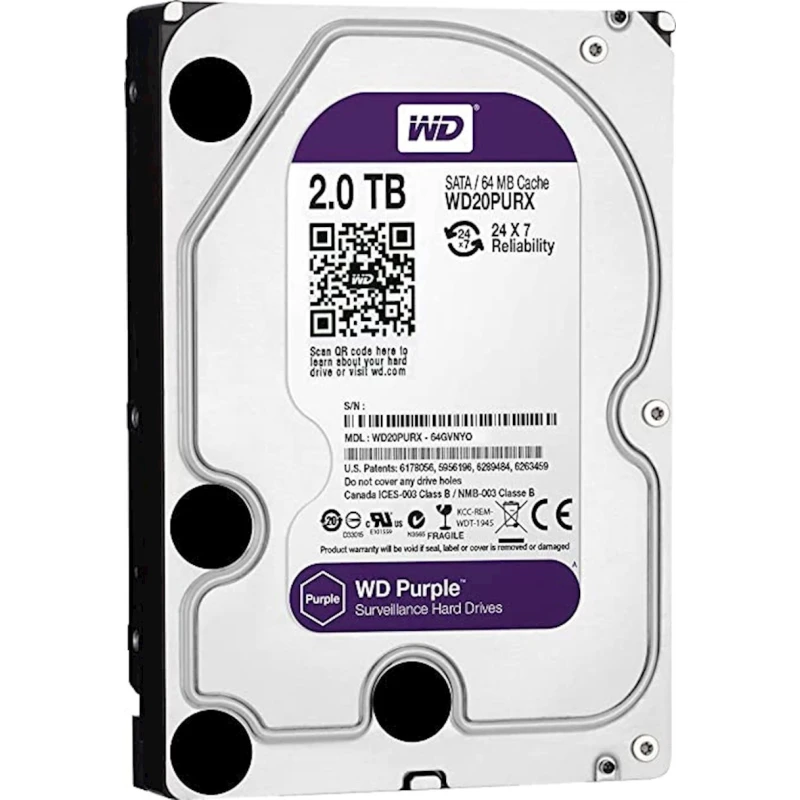 Жесткий диск Western Digital Purple 2 TB (WD20PURX) Жесткий диск Western Digital Purple 2 TB (WD20PURX)