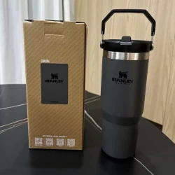 Термос Stanley Quencher Titanium, черный