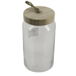 Банка для сыпучих продуктов стеклянная Pasabahce Woody 43593B, 1130 мл