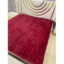 Pled-örtük MiraNova LQ-104, 210×230 sm, bambuk, qırmızı