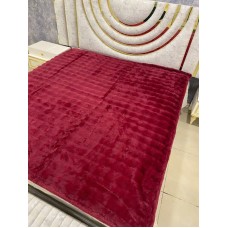 Pled-örtük MiraNova LQ-104, 210×230 sm, bambuk, qırmızı