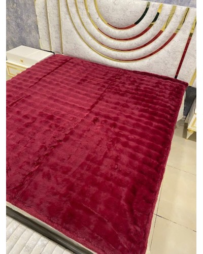 Pled-örtük MiraNova LQ-104, 210×230 sm, bambuk, qırmızı