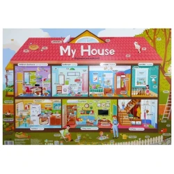 Плакат дидактический Геодом Мой дом. Изучаем английский