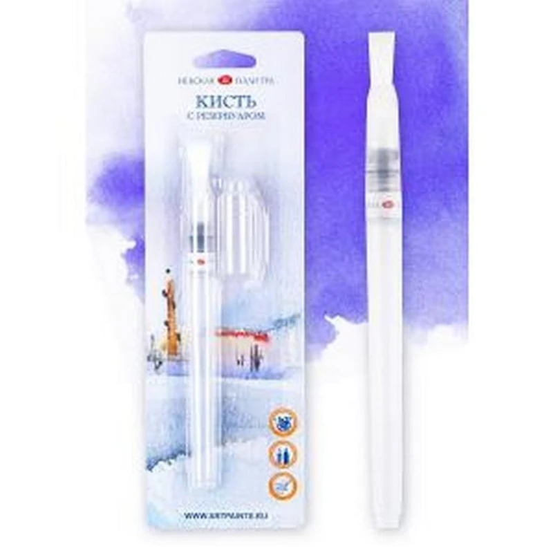 Кисть Невская Палитра с резервуаром, плоская, 7.5мм Кисть Невская Палитра с резервуаром, плоская, 7.5мм