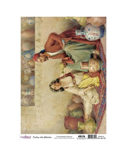Dekupaj üçün düyü kağızı Cadence A3 Oriental World Collection OW-25 30x42 sm