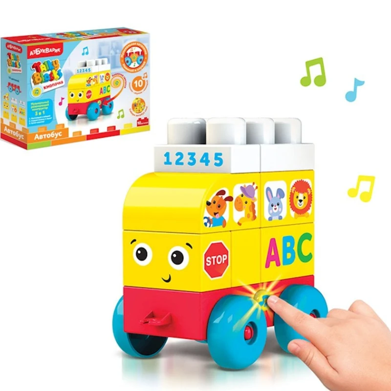 Музыкальная игрушка Азбукварик Автобус Talky Blocks