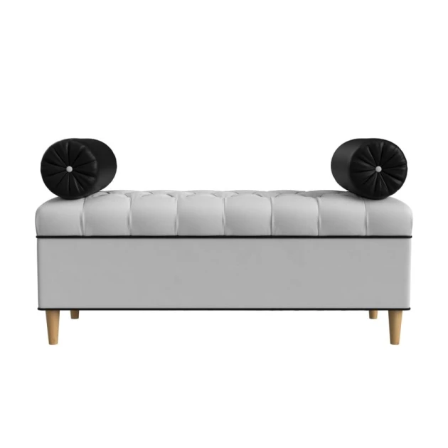 Пуфик 22, ткань, серый, 40x35x80 см Пуфик 22, ткань, серый, 40x35x80 см