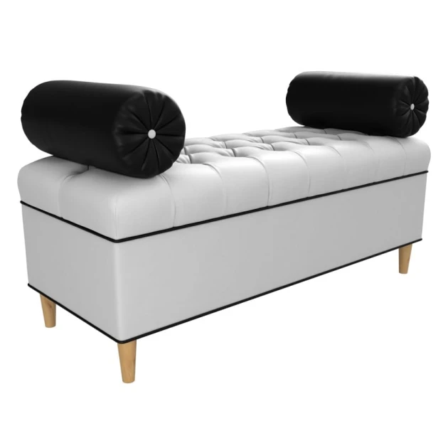 Пуфик 22, ткань, серый, 40x35x80 см Пуфик 22, ткань, серый, 40x35x80 см